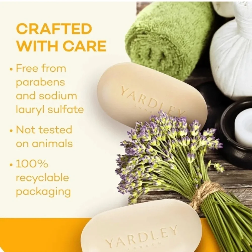 Yardley Of London Moisturizing Shea Buttermilk Soap Luxury Beauty Bar 4.25 Oz